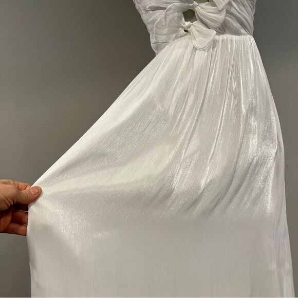 NEW STORIA if only bow bust midi‎ dress in white
 White Strapless Dress - Picture 5 of 13
